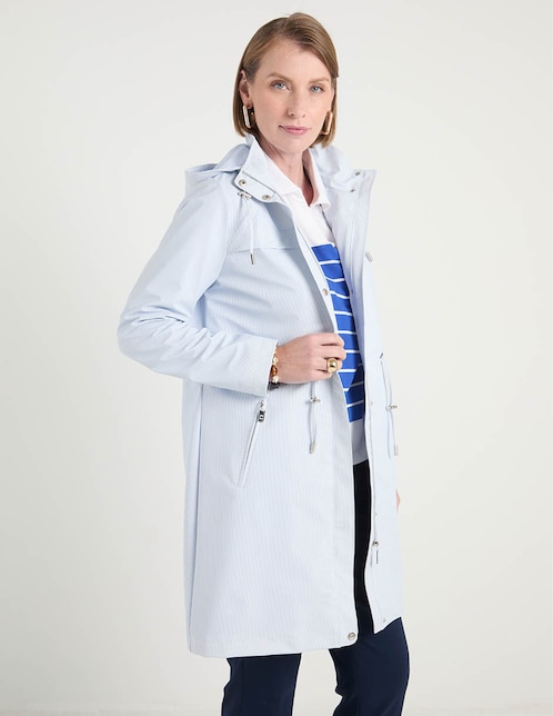 Gabardina con capucha para mujer 1