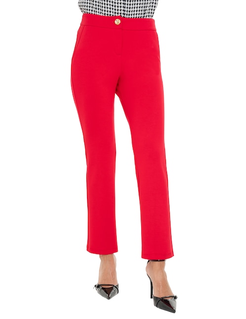 Pantalón de vestir straight para mujer 1