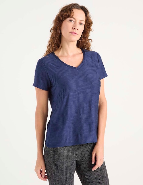 PLAYERA FERRIONI M2774, M, AZUL MARINO