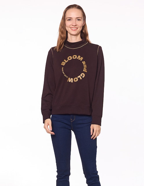 Sudadera con grabado para mujer 1