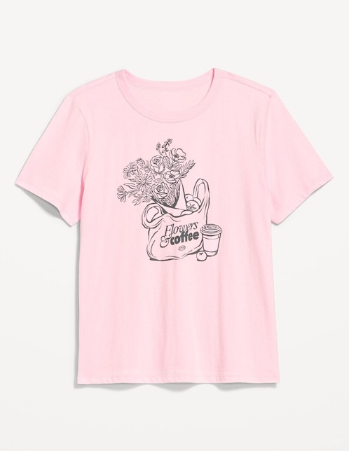 Playera manga corta cuello redondo para mujer 1