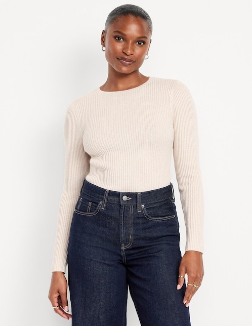 Suéter cuello redondo para mujer 1