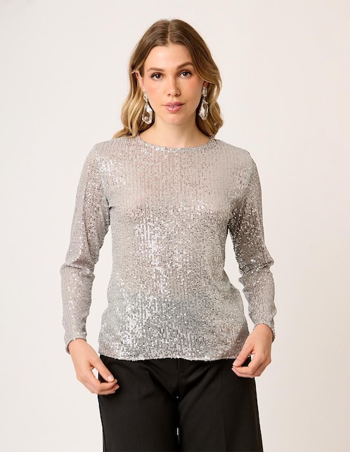 Blusa Linea Pura Saint Germain manga larga para mujer