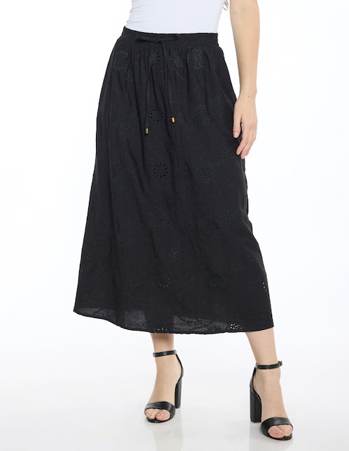Falda crop a la cintura 1
