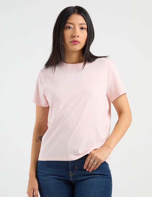 Playera manga corta Levi's cuello redondo para mujer