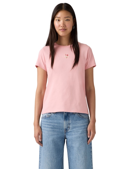 Playera manga corta Levi's cuello redondo para mujer