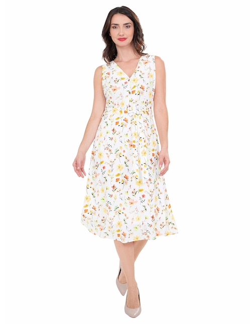 Vestido a la rodilla casual para mujer 1