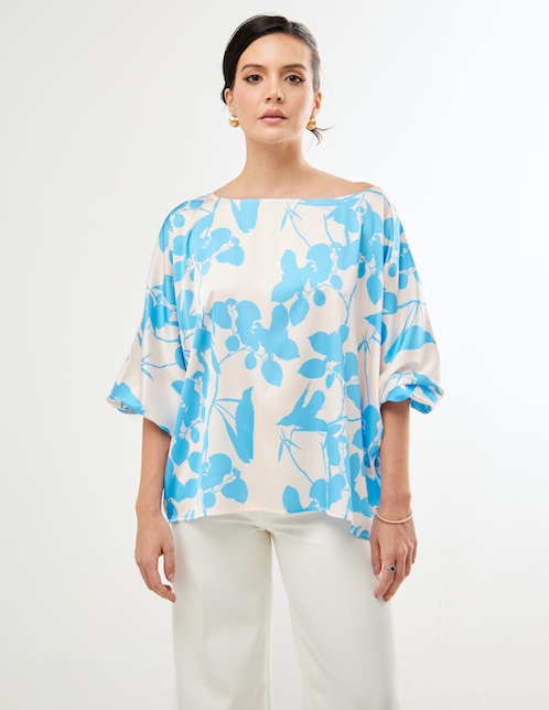 Blusa Pureza Luna manga al codo para mujer