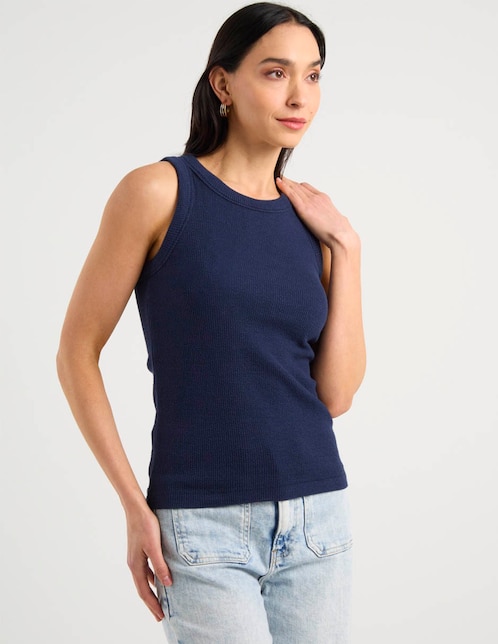 Playera tank Dockers cuello redondo para mujer