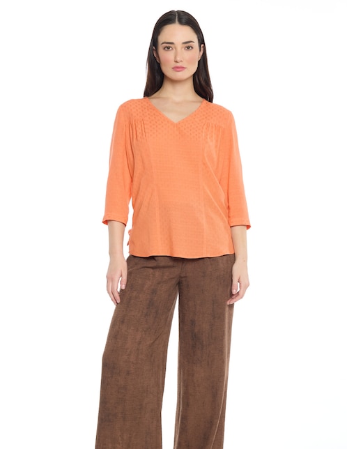 Blusa Molly manga 3/4 para mujer 1