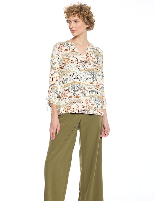 Blusa Mylah manga 3/4 para mujer 1