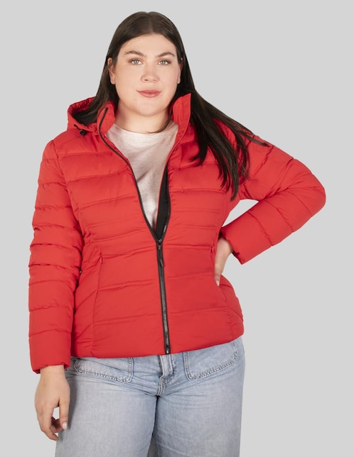 "chamarra" acolchada greenlander no impermeable "de" poliéster "para mujer"