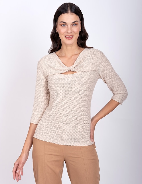 Blusa manga 3/4 para mujer 1
