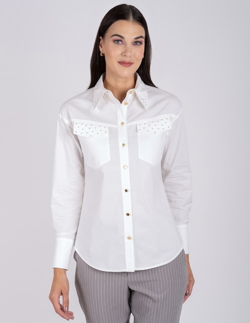 Blusa manga larga para mujer 1