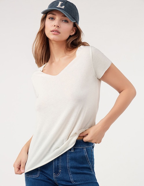 Blusa manga corta para mujer 1