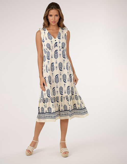 Vestido midi casual para mujer 1