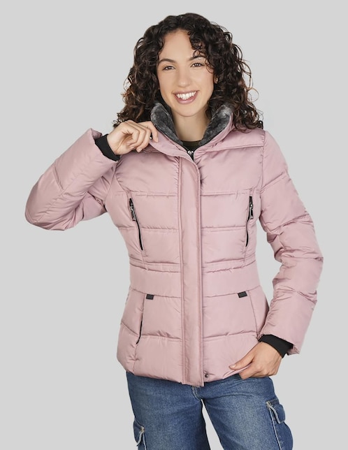 "chamarra" acolchada greenlander no impermeable "de" poliéster "para mujer"