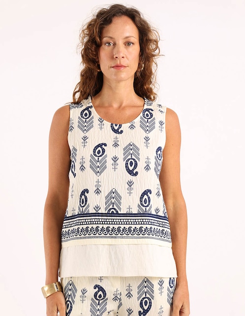 Blusa sin manga para mujer 1