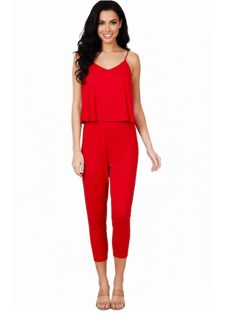 Jumpsuit Active Usa estampado liso para mujer