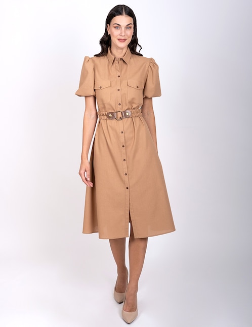 Vestido a la rodilla casual para mujer 1