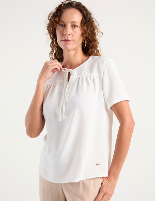 Blusa manga corta para mujer 1