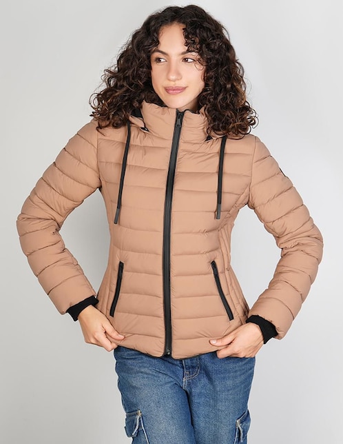 "chamarra" acolchada greenlander no impermeable "de" poliéster "para mujer"