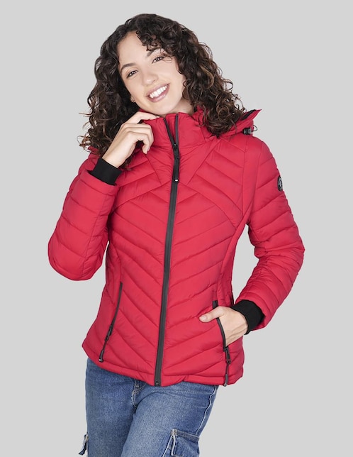 "chamarra" acolchada greenlander no impermeable "de" poliéster "para mujer"