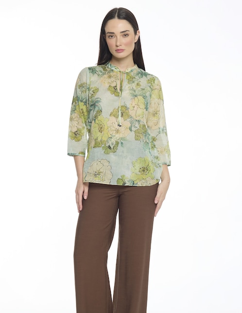 Blusa manga 3/4 para mujer 1