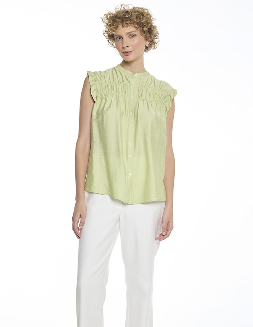 Blusa Tize sin manga para mujer 1