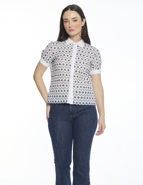 Blusa Hazel manga corta para mujer 1