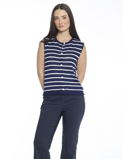 Blusa Esenciales sin manga para mujer 1