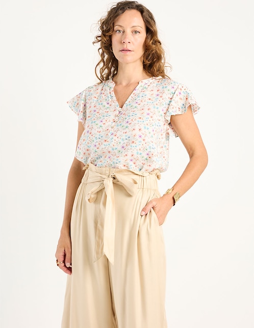 Blusa manga corta para mujer 1