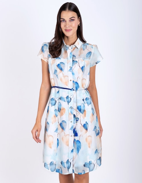 Vestido a la rodilla casual para mujer 1