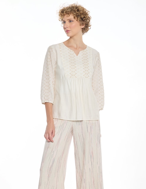 Blusa manga 3/4 para mujer 1