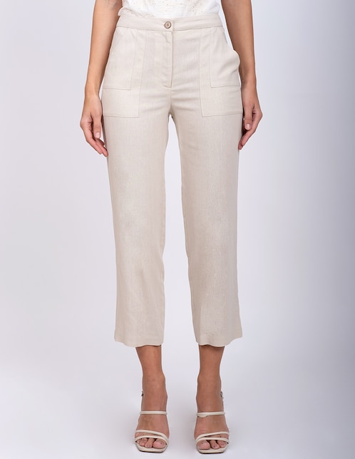 Pantalón capri straight para mujer 1