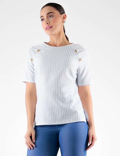 Blusa manga corta para mujer 1
