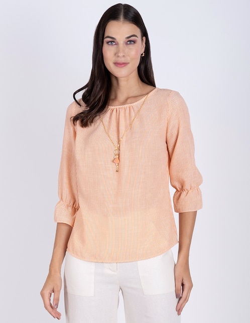 Blusa manga 3/4 para mujer 1