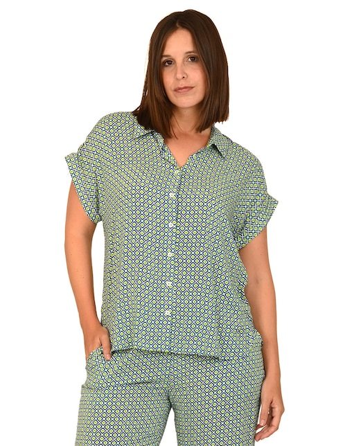 Blusa manga corta para mujer 1