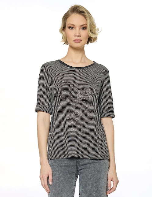 Blusa manga al codo para mujer 1