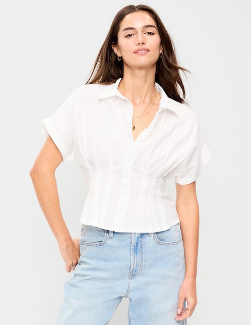 Blusa manga corta para mujer 1