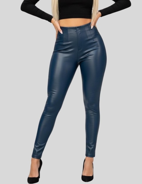 Legging Malabis a la cintura alta con botón para mujer
