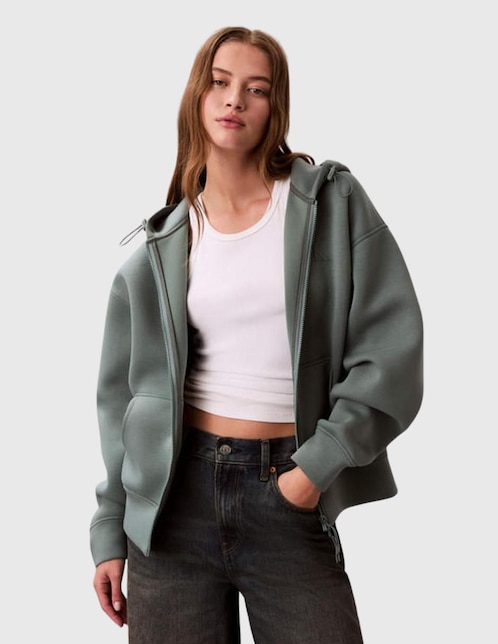 Sudadera con cierre completo para mujer 1