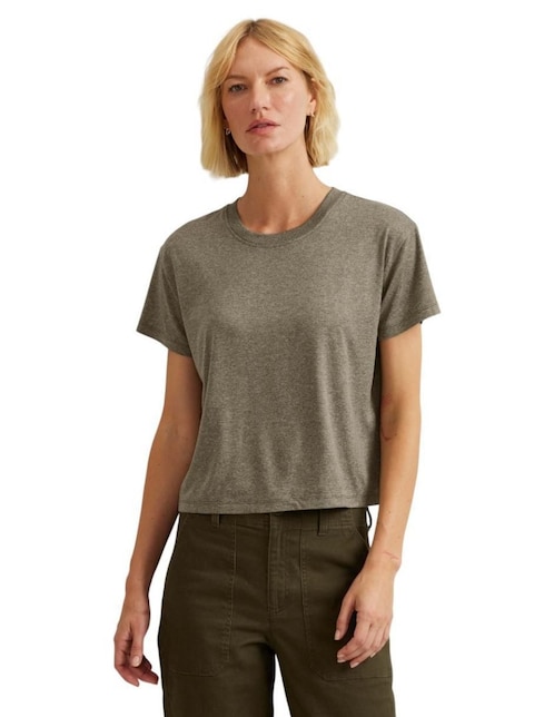"manga" corta eddie bauer travel "cuello" redondo "para mujer"