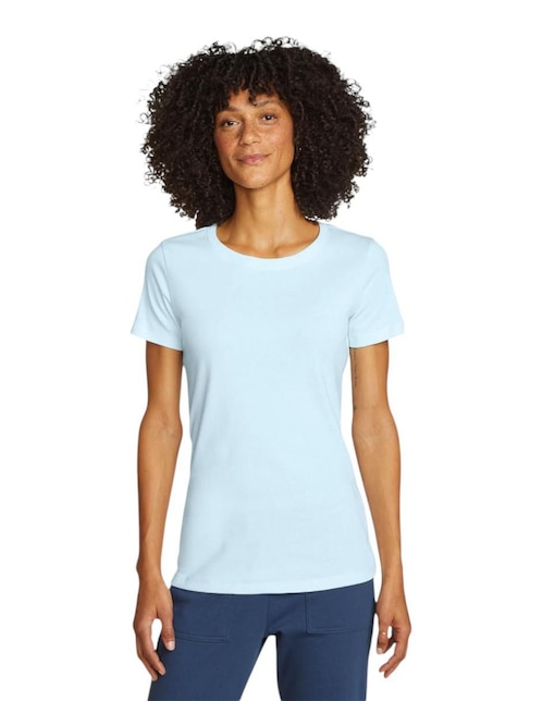 "manga" corta eddie bauer favorite "cuello" redondo "para mujer"