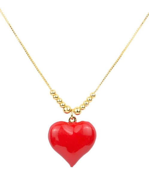 Collar de corazón Yoiko 18 K
