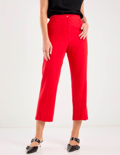 Pantalón capri straight para mujer 1