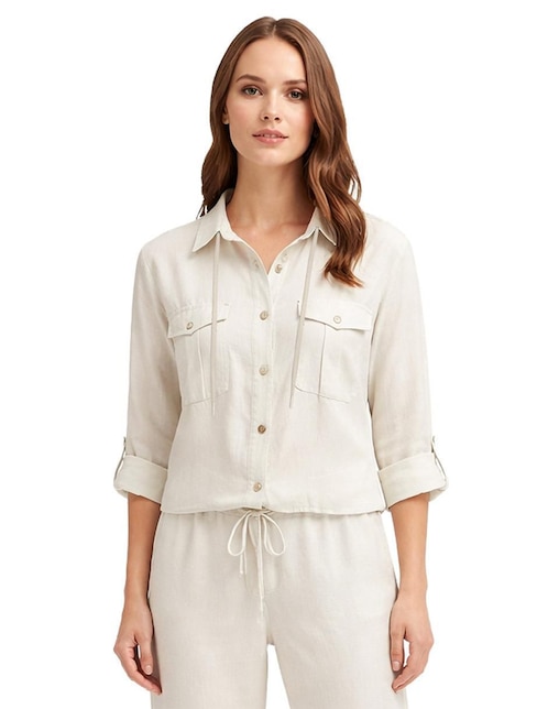 Blusa camisera manga larga para mujer Blusa camisera manga larga para mujer
