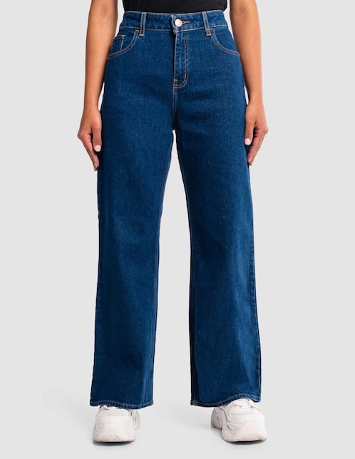 Jeans relaxed baggy media cintura Oggi Jeans Addiction para mujer