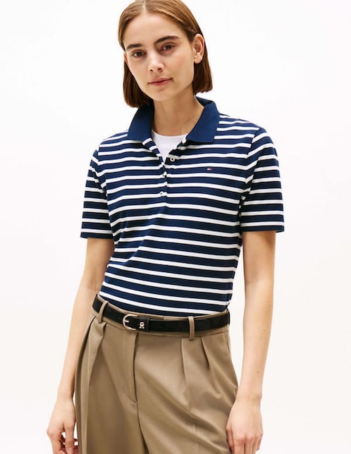 Playera tipo polo para mujer 1