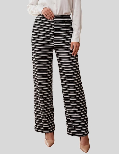 Pantalón acampanado amplio para mujer Pantalón acampanado amplio para mujer